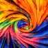 Tie-Dye (Neon) Soft Plush 50x60in Blanket