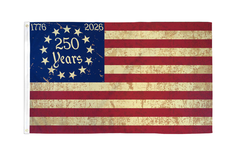 250 USA Tea Stained 3x5ft Poly