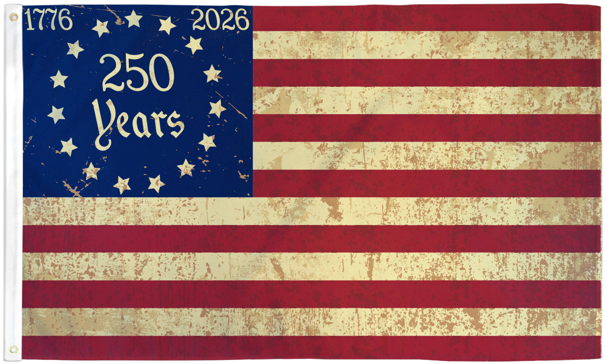 250 America Tea Stained 3x5ft Poly