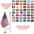 World Cup 2026 Ultimate Flag Kit – 48 Country Set with 8ft Poles & Gold Bases