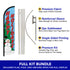 Happy Holidays Windless Banner Flag & Pole Kit
