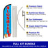 Slushies Windless Banner Flag & Pole Kit