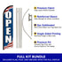 Open (Patriotic) Windless Banner Flag & Pole Kit