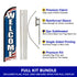 Welcome (Patriotic) Windless Banner Flag & Pole Kit