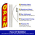 Open (Red & Yellow) Windless Banner Flag & Pole Kit
