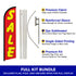 Sale (Red & Yellow) Windless Banner Flag & Pole Kit