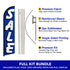 Sale (Blue) Windless Banner Flag & Pole Kit