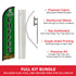 Coffee Windless Banner Flag & Pole Kit