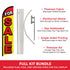 For Sale Windless Banner Flag & Pole Kit