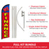 We Finance Windless Banner Flag & Pole Kit