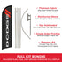 Dodge Windless Banner Flag & Pole Kit