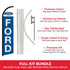 Ford Windless Banner Flag & Pole Kit