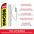 Open House (Red & Yellow) Windless Banner Flag & Pole Kit