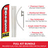 Mattress Sale Windless Banner Flag & Pole Kit
