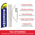 1 & 2 Bedrooms Windless Banner Flag & Pole Kit
