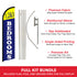 1, 2 & 3 Bedrooms Windless Banner Flag & Pole Kit