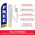 Free Rent Windless Banner Flag & Pole Kit