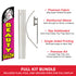 Beauty Salon Windless Banner Flag & Pole Kit