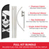 Pirate Windless Banner Flag & Pole Kit