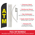 ATM Windless Banner Flag & Pole Kit