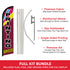 Printing Services Windless Banner Flag & Pole Kit