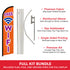 Free Wifi Windless Banner Flag & Pole Kit
