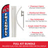 Pet Friendly Windless Banner Flag & Pole Kit