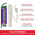 Frozen Yogurt Windless Banner Flag & Pole Kit