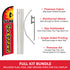 Sunglasses (Red) Windless Banner Flag & Pole Kit