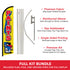 Paints Windless Banner Flag & Pole Kit