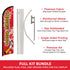 Smoke Shop (Red) Windless Banner Flag & Pole Kit