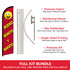 Bueno Bonito Y Barato Windless Banner Flag & Pole Kit