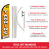 Tanning Salon Windless Banner Flag & Pole Kit