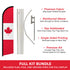 Canada Windless Banner Flag & Pole Kit