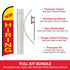 Now Hiring Windless Banner Flag & Pole Kit