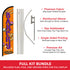 Bakery Windless Banner Flag & Pole Kit