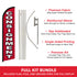 Consignment Windless Banner Flag & Pole Kit
