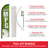 Great MPG Windless Banner Flag & Pole Kit
