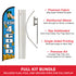 Cash 4 Gold Windless Banner Flag & Pole Kit