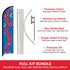 Snow Cones Windless Banner Flag & Pole Kit