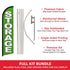 Storage (Green) Windless Banner Flag & Pole Kit