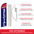 Managers Special Windless Banner Flag & Pole Kit
