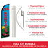 Car Rentals Windless Banner Flag & Pole Kit