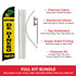 Envios De Dinero Aqui Windless Banner Flag & Pole Kit