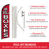 We Sell Boxes (Red) Windless Banner Flag & Pole Kit