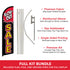 Blow Out Sale Windless Banner Flag & Pole Kit