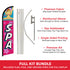 Spa Windless Banner Flag & Pole Kit