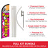 Hair & Beauty Windless Banner Flag & Pole Kit