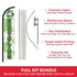 Recycling Windless Banner Flag & Pole Kit