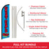Great Deals Wow! Windless Banner Flag & Pole Kit